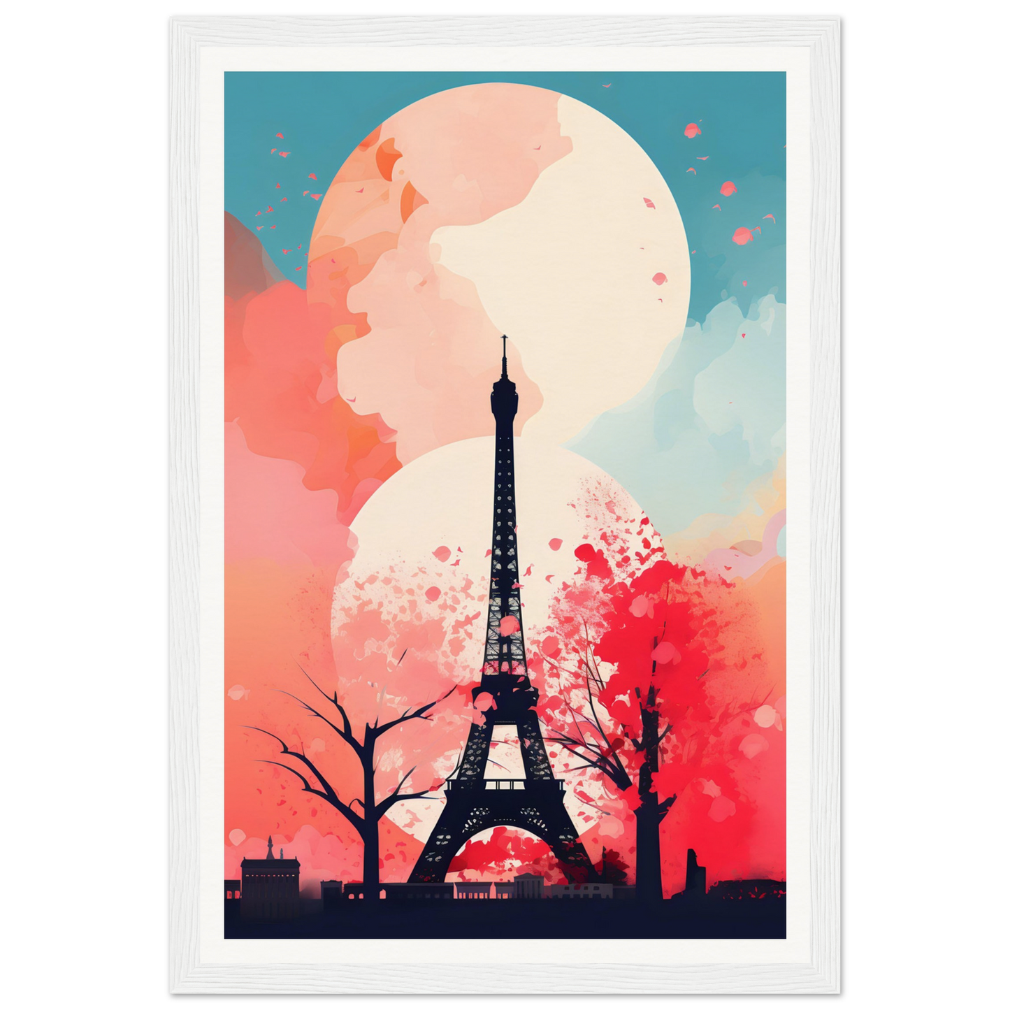 The eiff tower paris art print