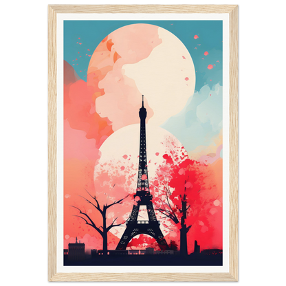 The eiff tower paris art print