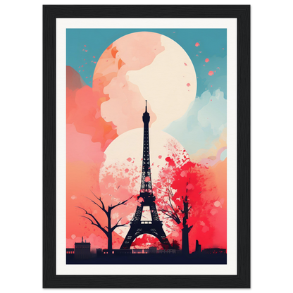 The eiff tower paris art print