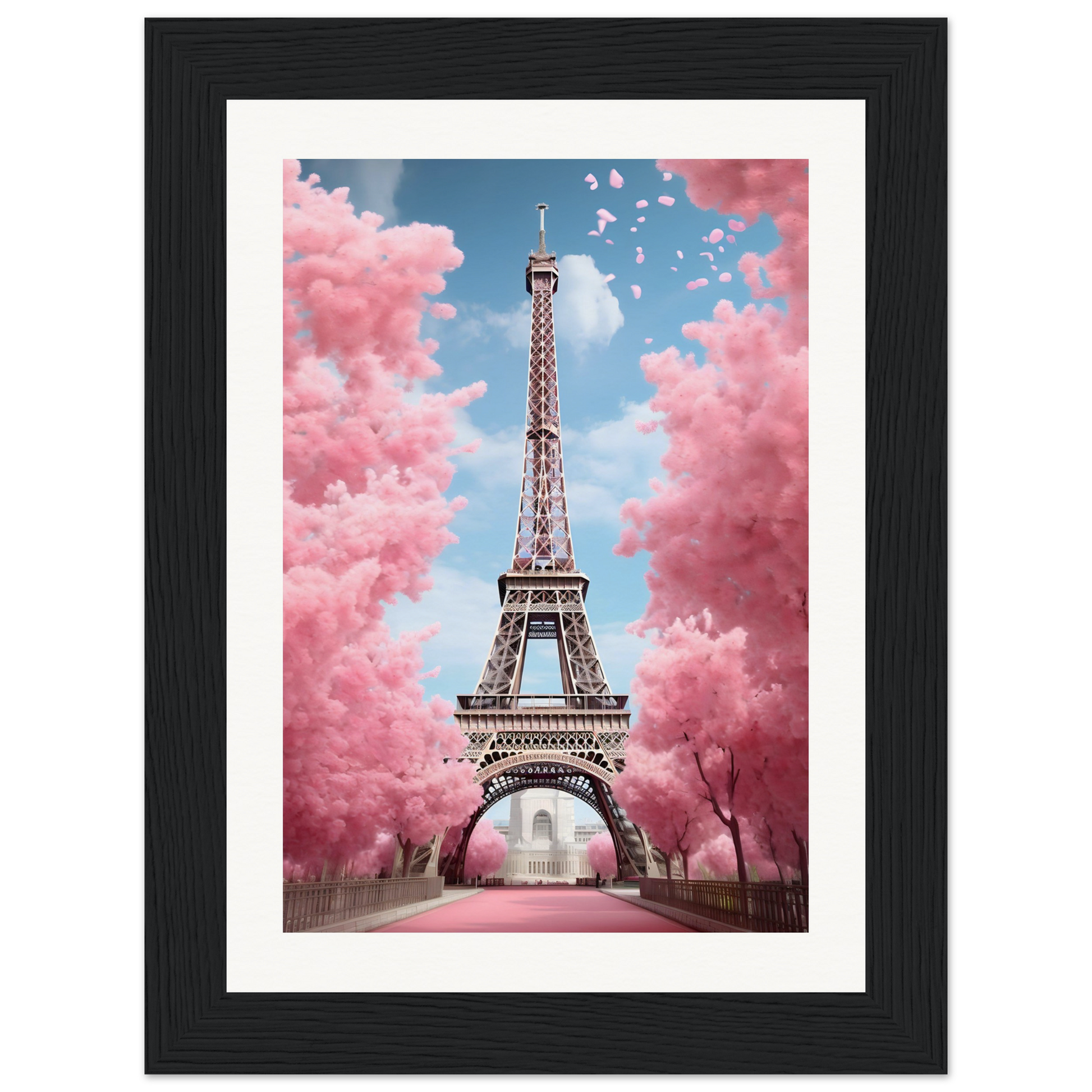 The eiff tower in paris, france framed art print