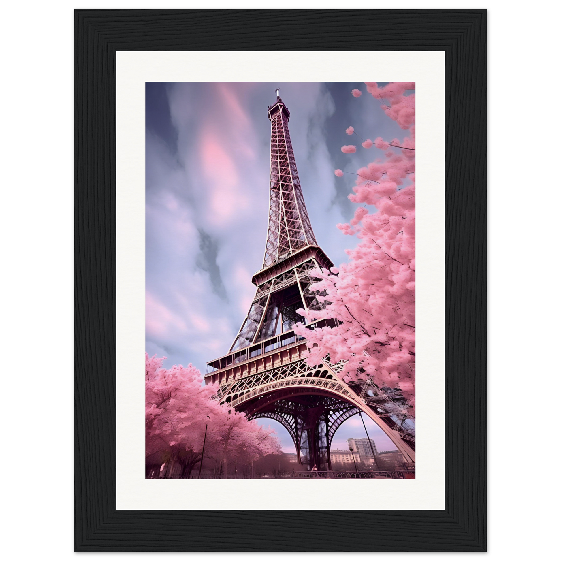 The eiff tower in paris, france framed art print