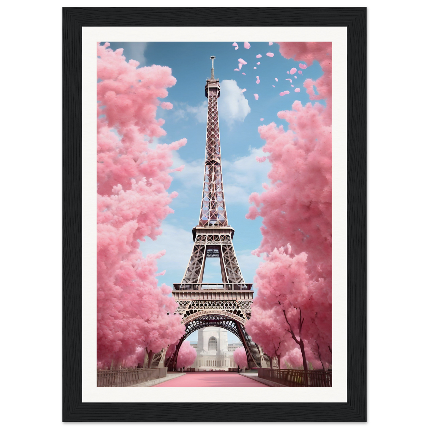 The eiff tower in paris, france framed art print