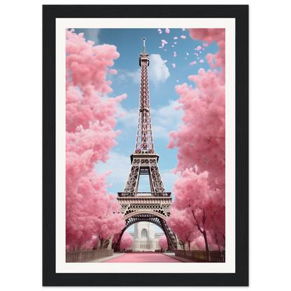 The eiff tower in paris, france framed art print