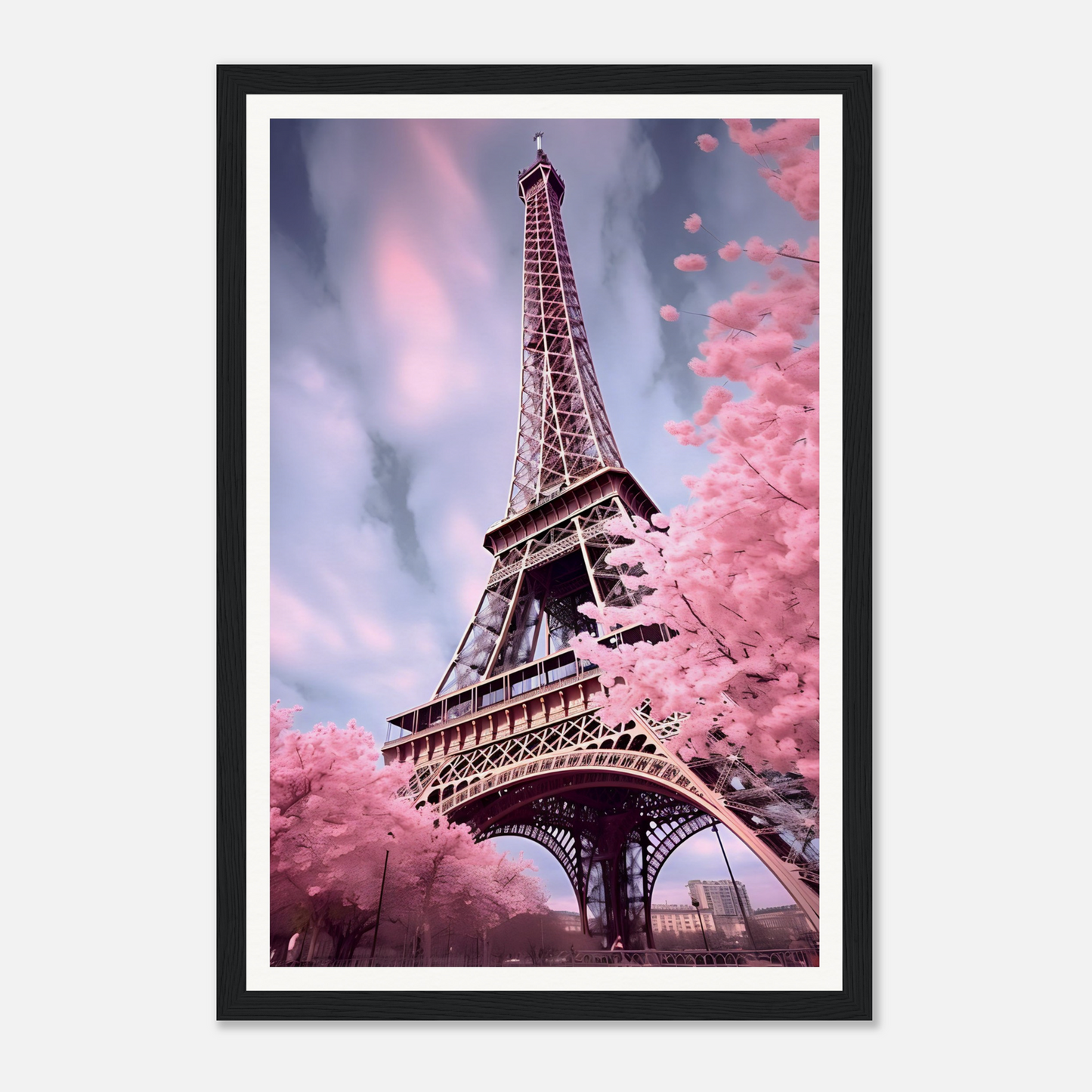 The eiff tower in paris, france framed print