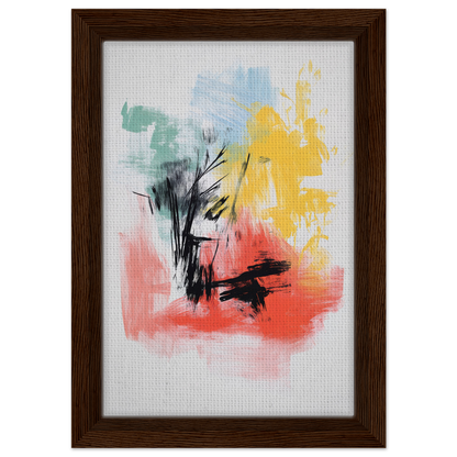 Abstract painting Electric Chaos Harmony with vibrant colors, ideal for room decor