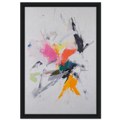 Abstract painting of Emergent Ecstasy Euphony with vibrant colors on light background