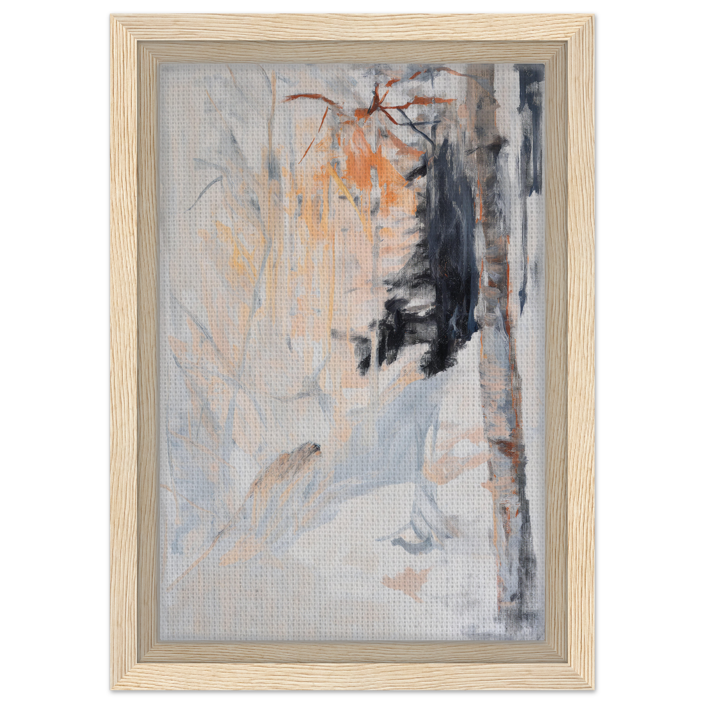 Abstract painting with muted colors and brushstrokes, part of Ephemeral Brevised Transience