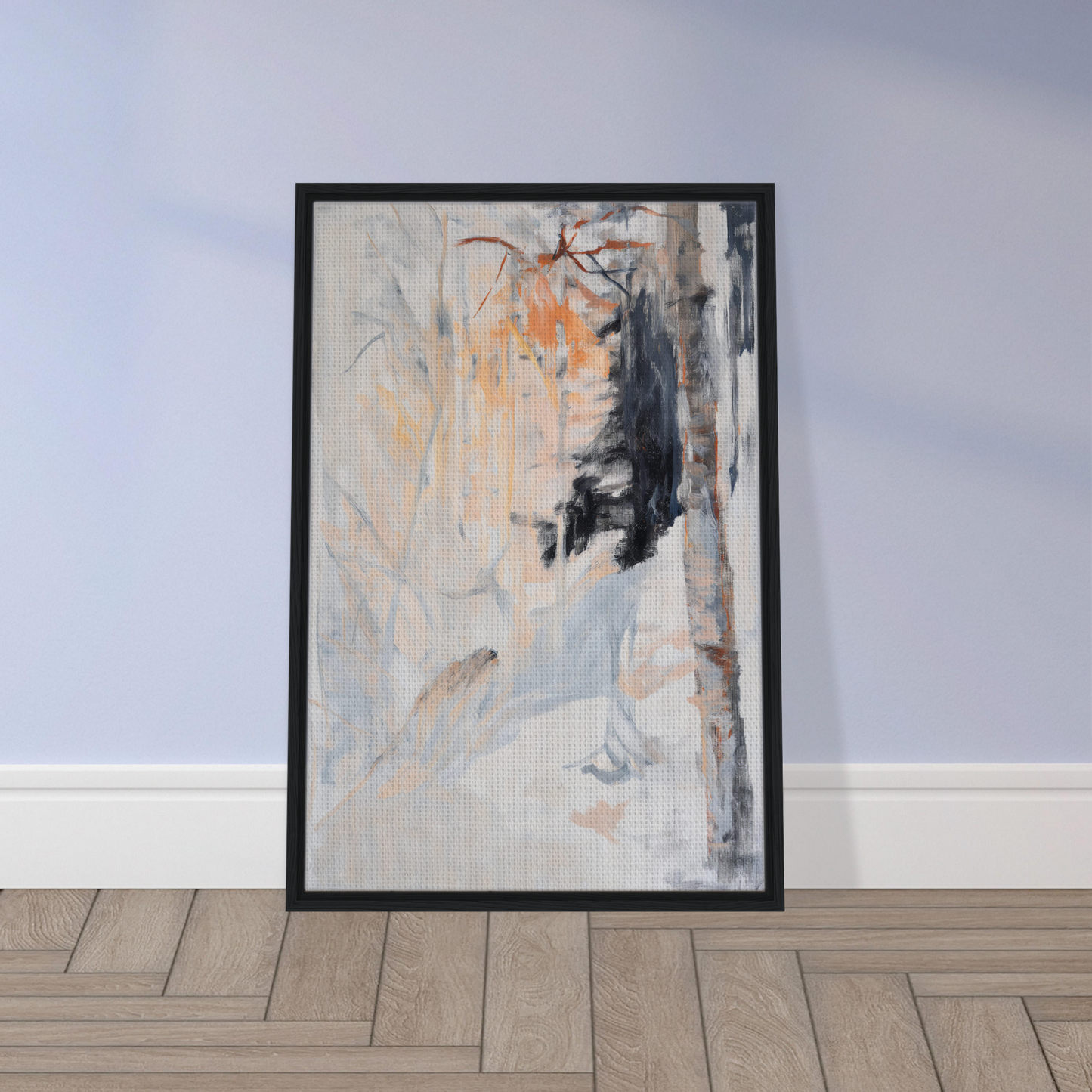 Framed abstract painting ’Ephemeral Brevised Transience’ perfect for stylish room decor