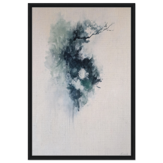 Abstract watercolor painting of Ethereal Blue Transcendence for stylish room decor