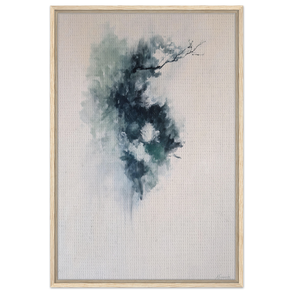 Abstract watercolor painting in ethereal blue transcendence for a framed canvas print