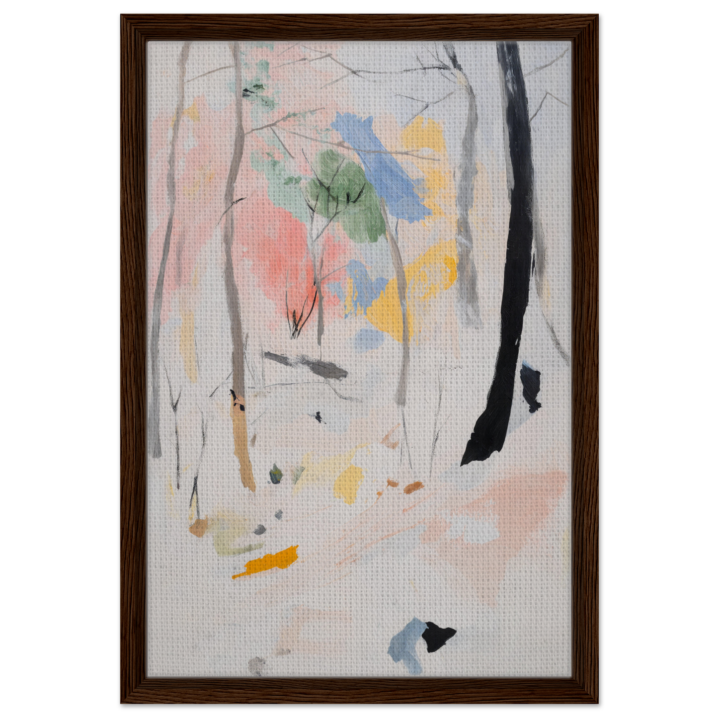 Abstract painting titled Ethereal Forest Epiphany, ideal for room decor by Fashion Oracle™