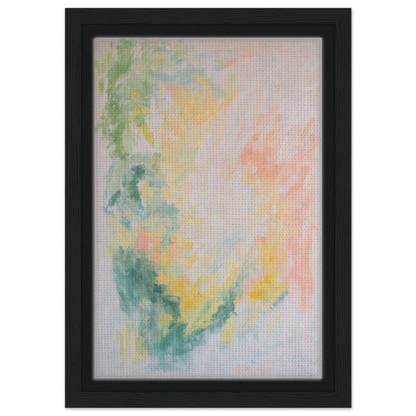 Abstract watercolor painting in soft pastels, enhancing Ethereal Whispers Ballet room decor