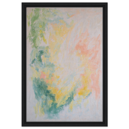 Abstract painting in soft pastel colors for Ethereal Whispers Ballet room decor