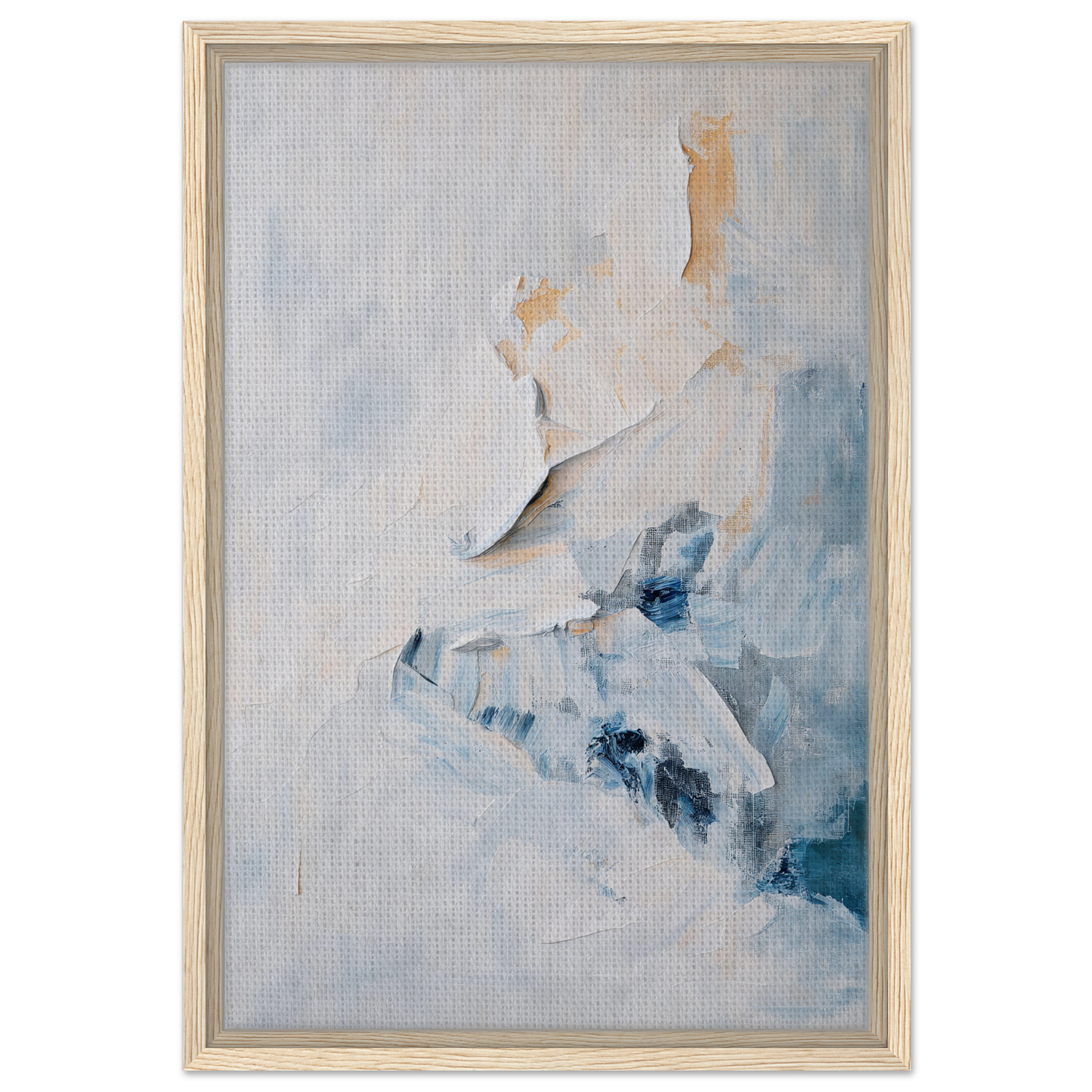 Abstract painting of a ballerina in muted colors, part of Etheric Silence Dreaming collection