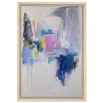 Abstract painting in soft pastel hues, ideal for enhancing your Euphoric Color Frenzy room decor