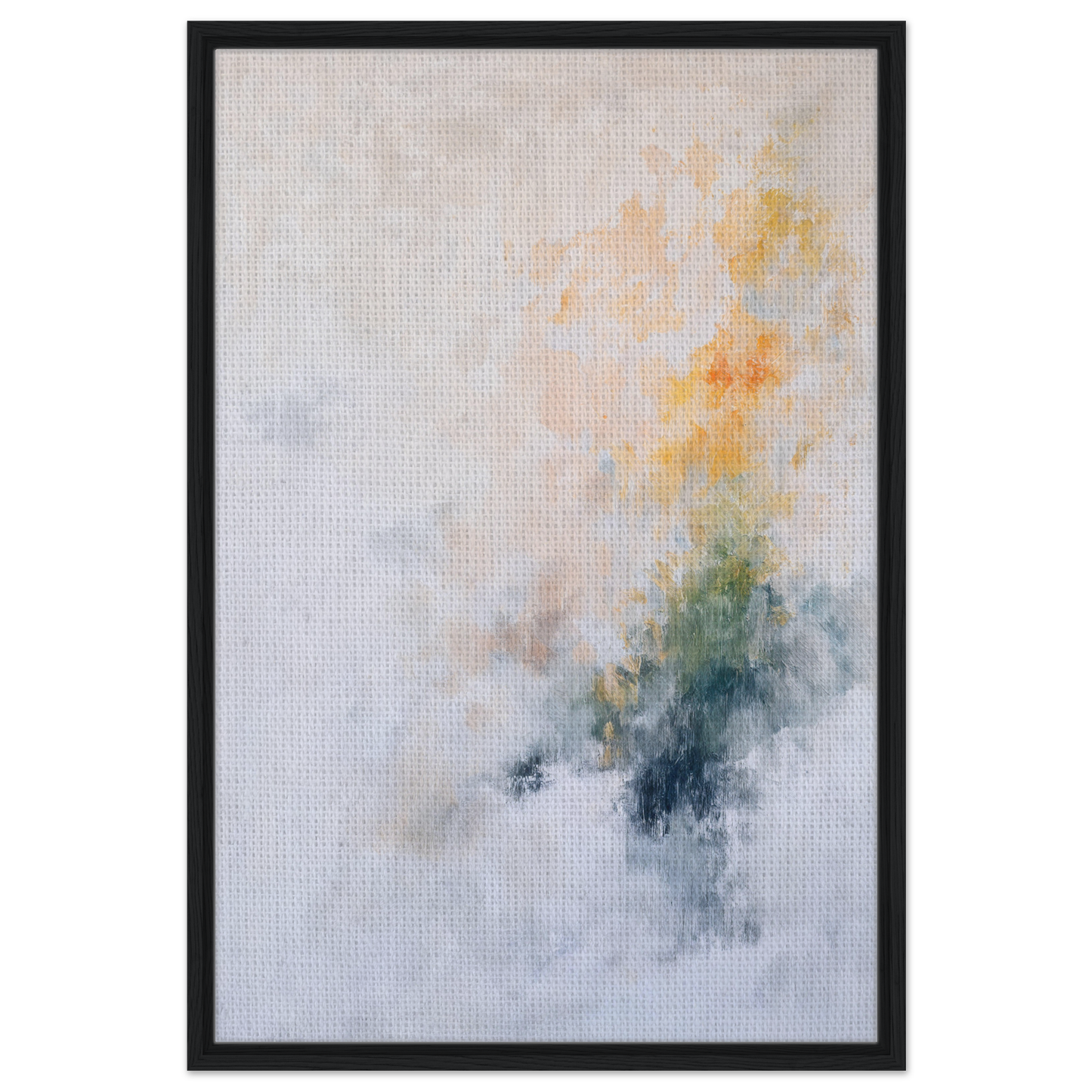 Abstract painting in soft pastel colors, Flowing Dreams Surrender framed canvas print