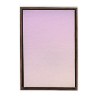 Framed canvas or print with a soft pink-to-lavender gradient.