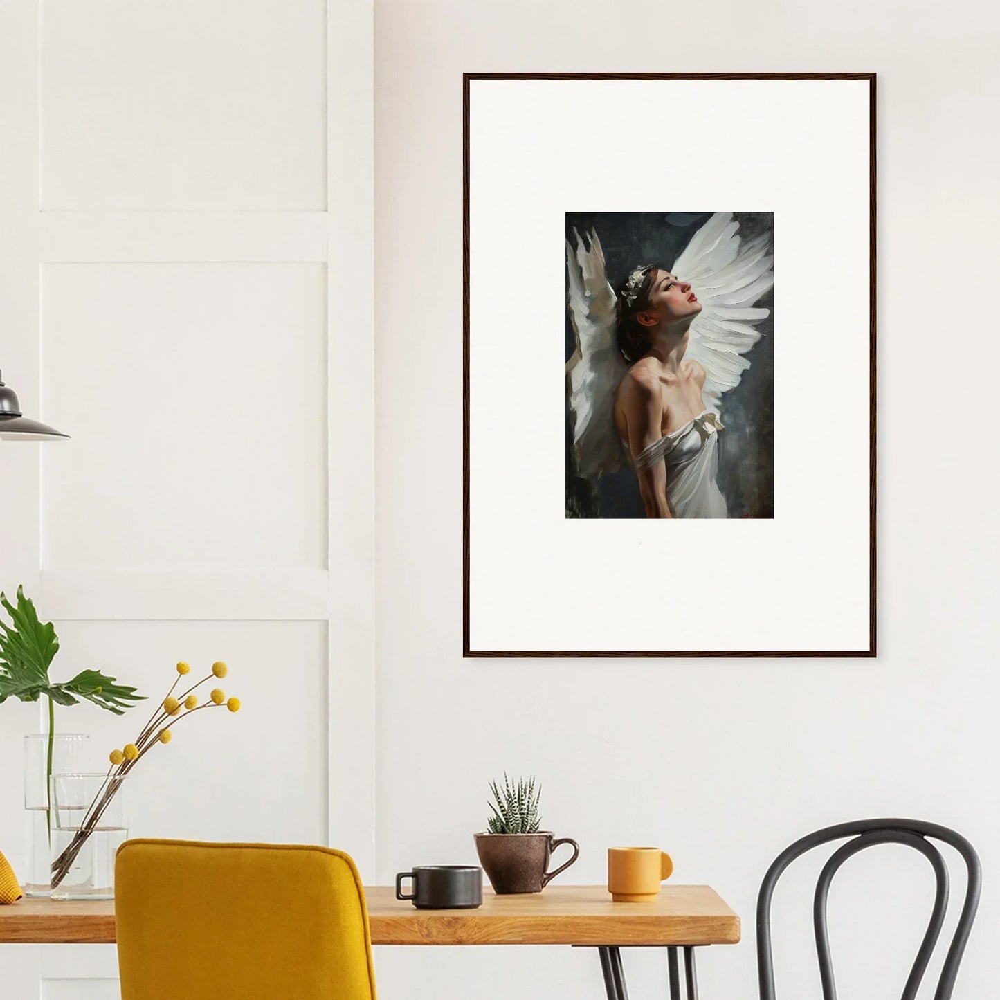 Framed canvas print of Astral Wings Emergence for stunning room decoration