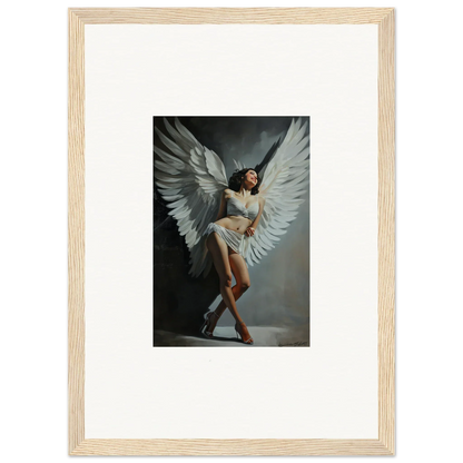 Elegant canvas print of an angelic figure for stunning room decoration wall art