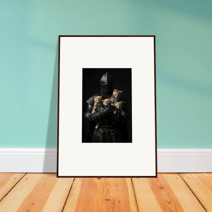 Framed wall art of two figures in a moody setting, perfect for tender fluff room decor