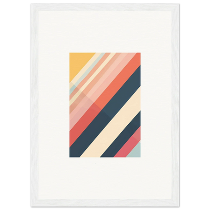 Abstract geometric artwork with diagonal stripes for Chromatic Essence Shift room decor