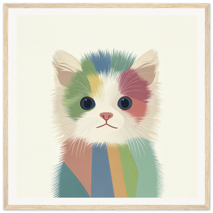 Colorful artistic illustration of a Chromatic Kitten from the Chromatic Kitten Trance