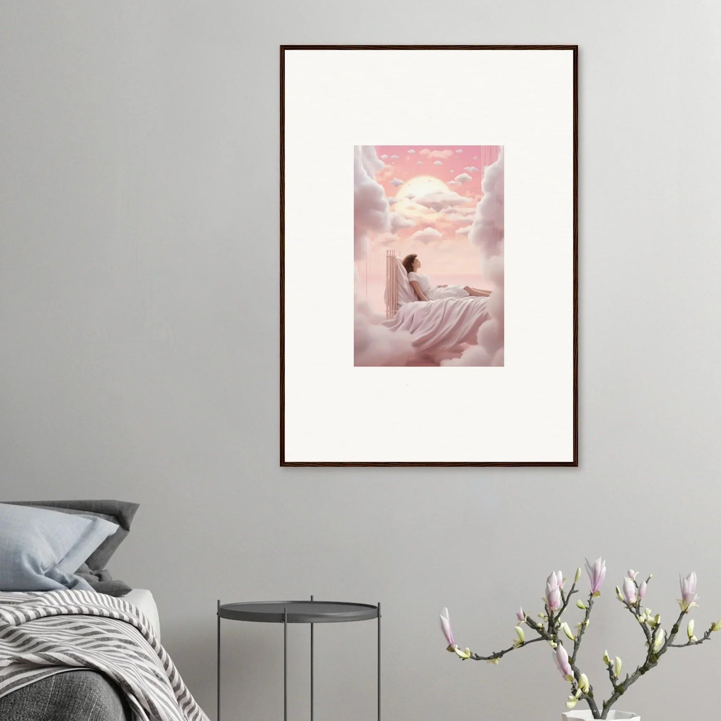 Dreamy canvas print of Cloudbound Dreamships Awaken for unique room decoration