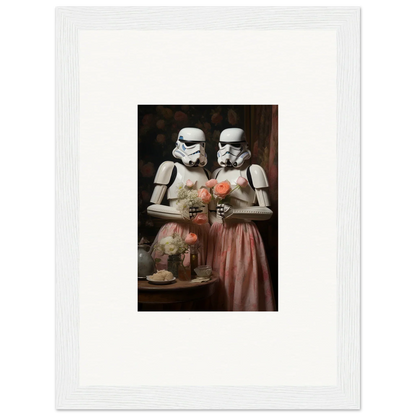 Two Stormtroopers in Victorian attire enjoying tea, featured in special edition art™