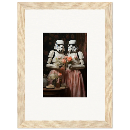 Framed wall art of Stormtroopers in a romantic Victorian pose for Corridors of Fantasy