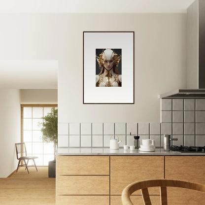 Framed canvas print of a fantastical creature for unique room decoration in Muse Euphoria