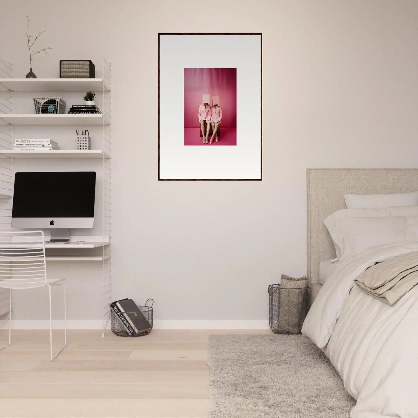 Framed canvas print of nude figures for stylish room decoration in Dimensional Reverie