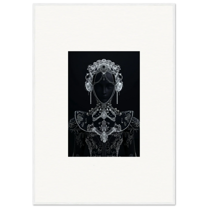 Black and white silhouette with ornate patterns for Domino Ether special edition art™