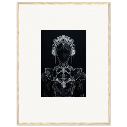 Ornate baroque silhouette in black and white from the special edition art™ Domino Ether