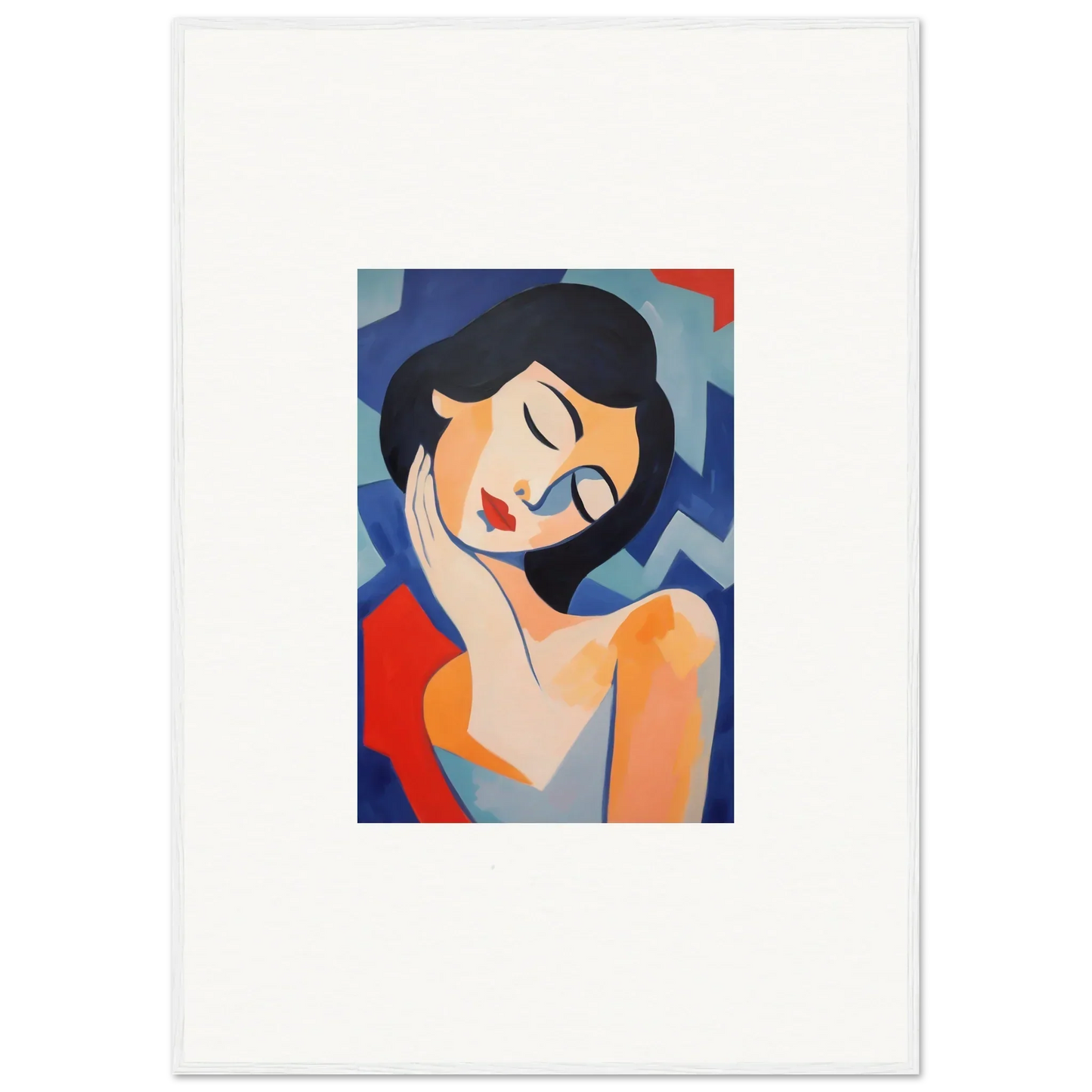 Stylized portrait of a woman embodying Dreams Elegance, perfect for room decoration