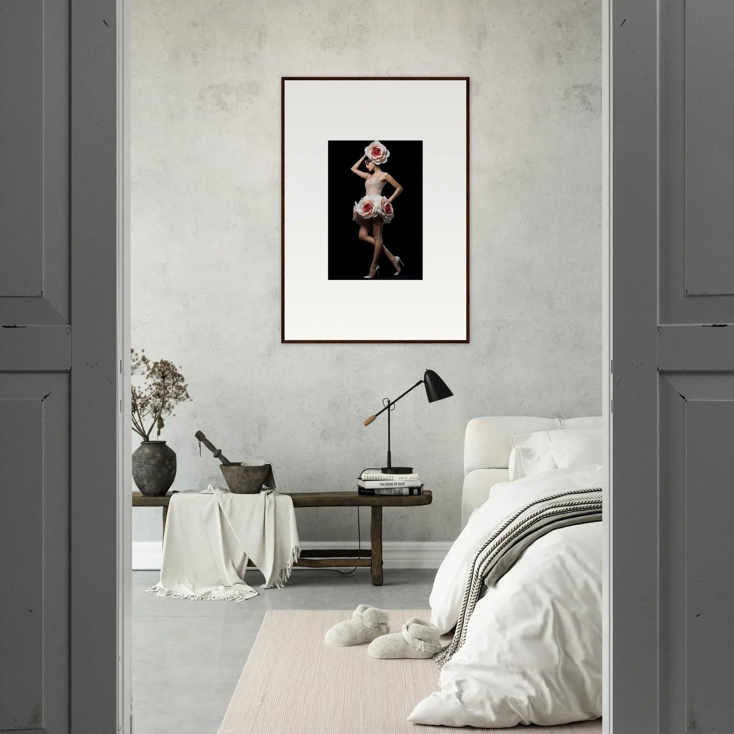 Framed wall art featuring a dynamic figure for vibrant room decor, Chaos Womb theme