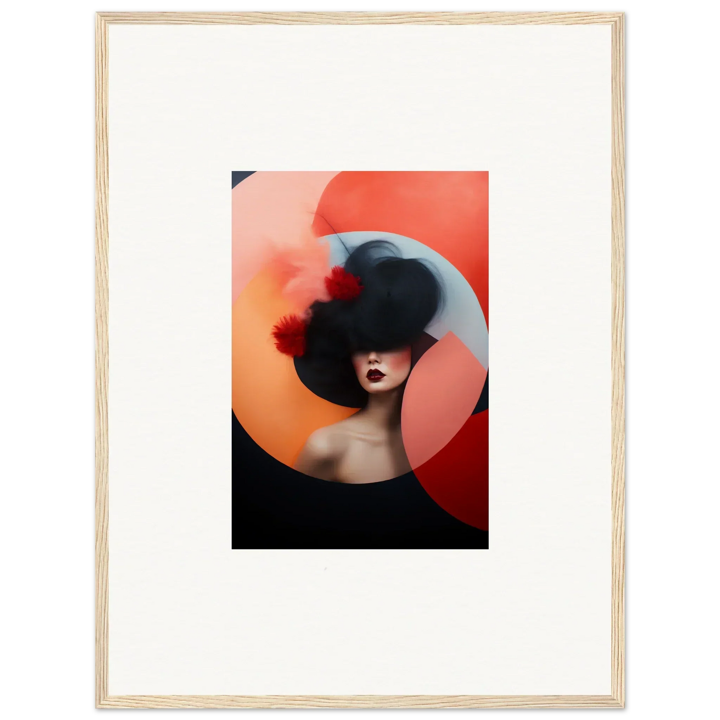 Artistic silhouette in Ephemeral Bliss Veils against a stunning orange-red backdrop