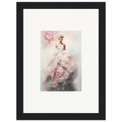 Ethereal figure in a flowing pink and white gown showcasing Ephemeral Corsage Aurora