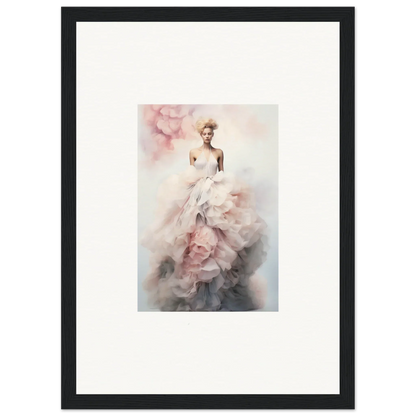 A stunning figure in a ruffled white gown highlights the Ephemeral Corsage Aurora