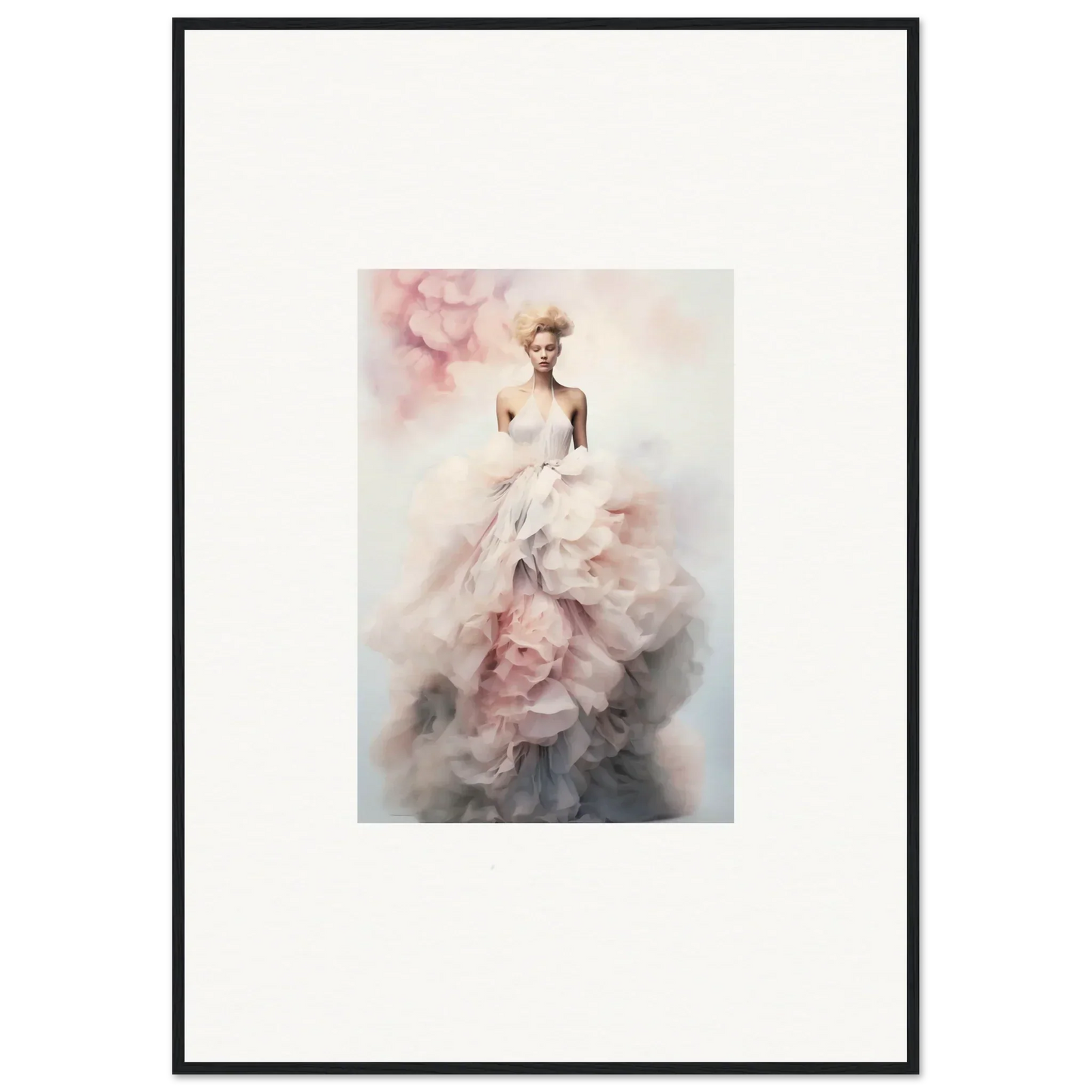 Ethereal watercolor of a figure in a flowing gown for Ephemeral Corsage Aurora