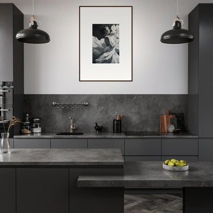 Modern kitchen with dark cabinetry, perfect for dreams blossom room decor