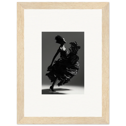 Dramatic black-and-white dancer image for stylish room decor and canvas prints