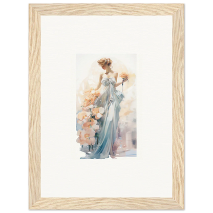 Watercolor painting of an elegant woman for canvas prints and framed wall art