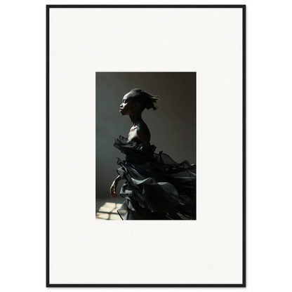 Silhouetted black alchemy sculpture for stylish room decor and framed wall art