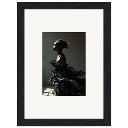 Silhouette of a bust sculpture with headdress, perfect for Black Alchemy room decor