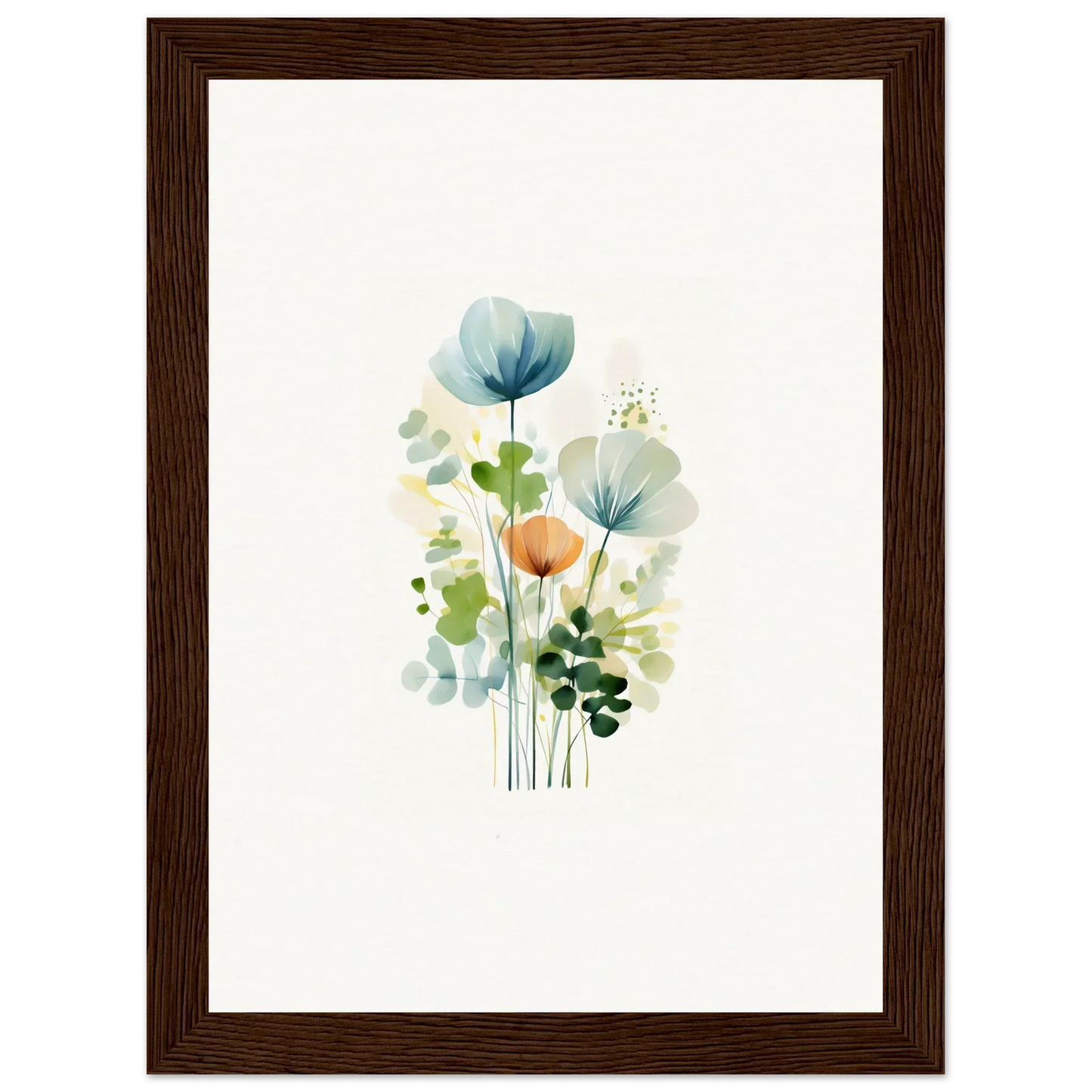 Delicate pastel flower watercolor for a stunning Ethereal Bloom Reverie canvas print