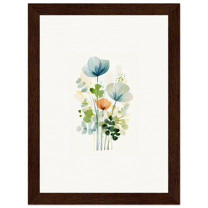 Delicate pastel flower watercolor for a stunning Ethereal Bloom Reverie canvas print