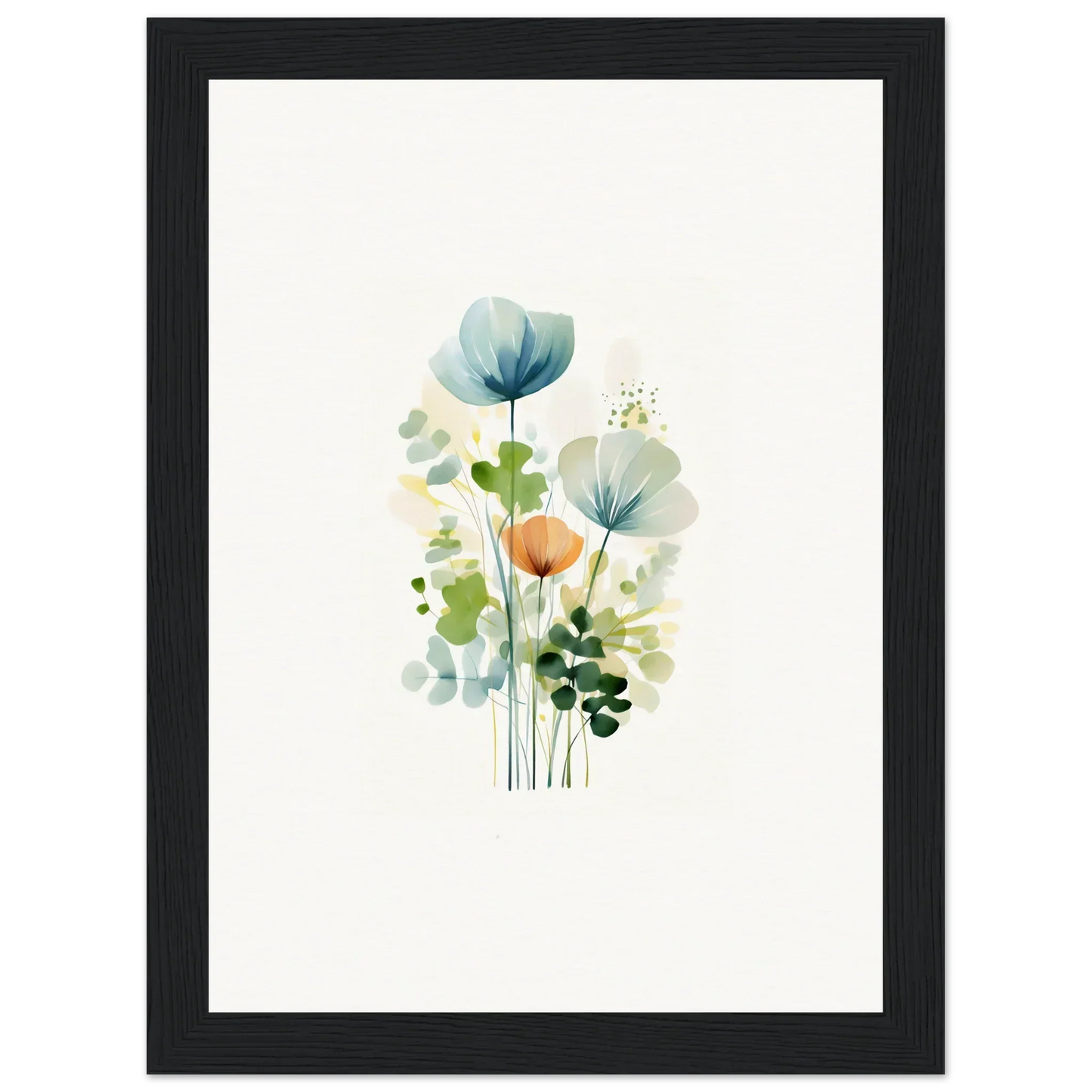 Watercolor canvas print of Ethereal Bloom Reverie for lovely room decoration