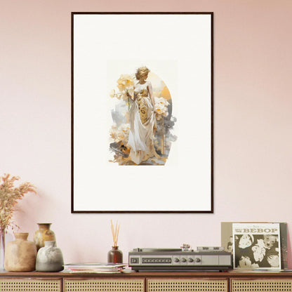 Framed wall art of an ethereal female figure for Blossom Dream room decor