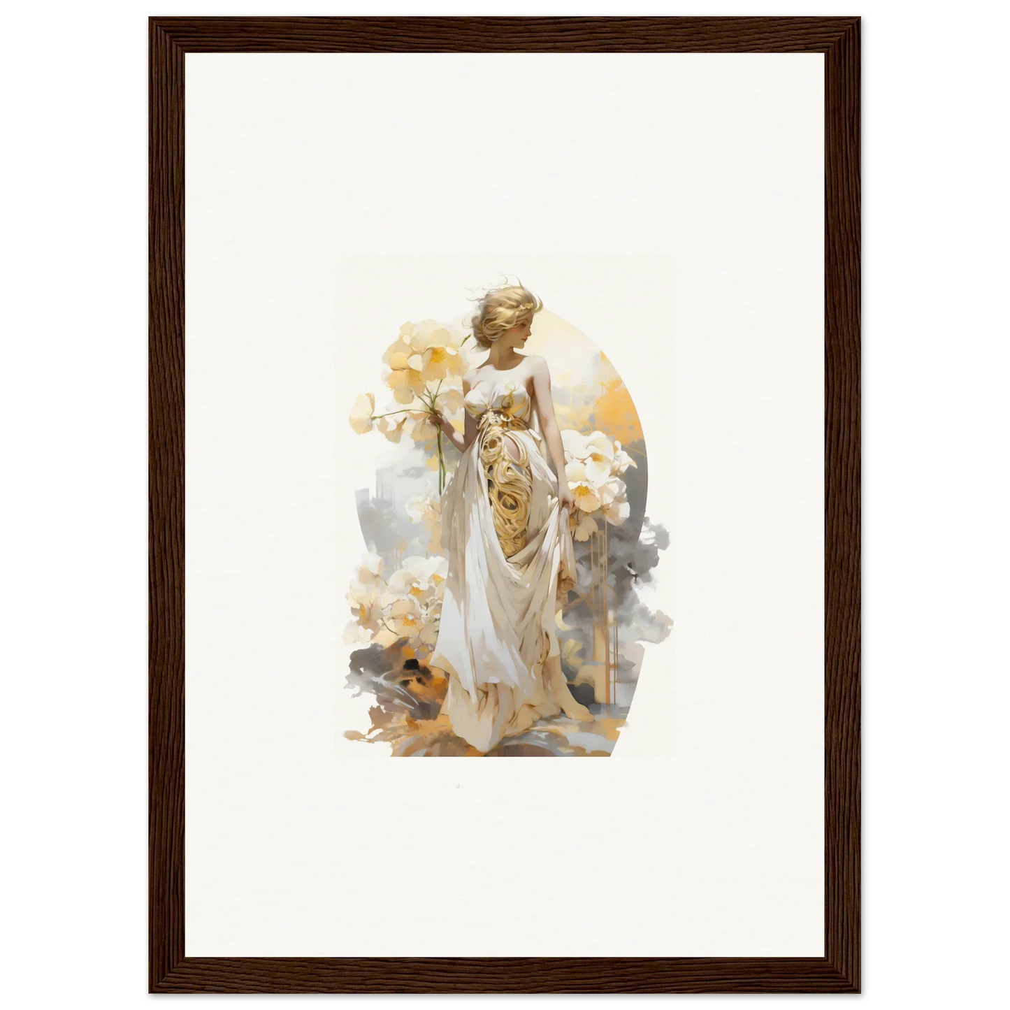 Ethereal painting of an angelic figure, perfect for Blossom Dream room decor