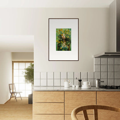 Colorful abstract floral canvas print, perfect for room decoration, called Chrysalis Ecstasy